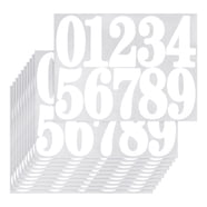 Uxcell Reflective Round Small Number Stickers, Self Adhesive Laser ...