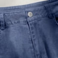 thumbnail image 6 of Capri Jeggings for Women Elastic High Waist Slim Fit Stretch Cropped Jeans with Pockets Denim Capris, 6 of 6