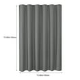 thumbnail image 3 of Hvmvliv Shower Curtain with Hooks (70x70in+12pc hooks) Shower Curtain for Bathroom Polyester Water-Proof Long Shower Curtain Hotel Style Weighted Hem Bath Curtain Sets Protects Privacies Gray, 3 of 7