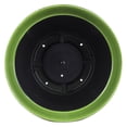 thumbnail image 3 of Garden Elements Indoor/Outdoor Glazed Brushed Happy Plastic Planter, Large, Dark Green, 15", 3 of 5