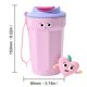 thumbnail image 3 of Taza De Café Termos para agua Taza de Camping de dibujos animados de 450ML, taza de vacío portátil, recipiente para bebidas de acero inoxidable (rosa), 3 of 5