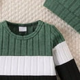thumbnail image 5 of larppty Newborn Baby Boy Clothes Fall Winter Cute Infant Outfits Long Sleeve Romper Hat Bodysuit Jumpsuits, 5 of 7