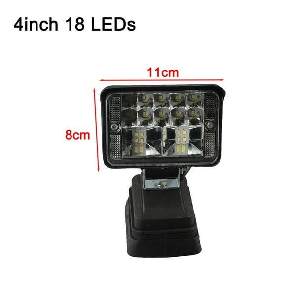 Cordless Work Light for Bosch 18V Battery Flashlight Job Site Lighting 4Inch
