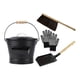 thumbnail image 1 of Juego de herramientas para limpiar cenizas de chimenea, accesorios, cubo profesional, pala, cepillo y guantes., 1 of 9