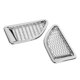 thumbnail image 2 of Side Air Vent Grill, Silver 2PCS Exterior Air Flow Cover Lightweight Scratch Resistant  For Car ANGGREK Auto Accessories, 2 of 8