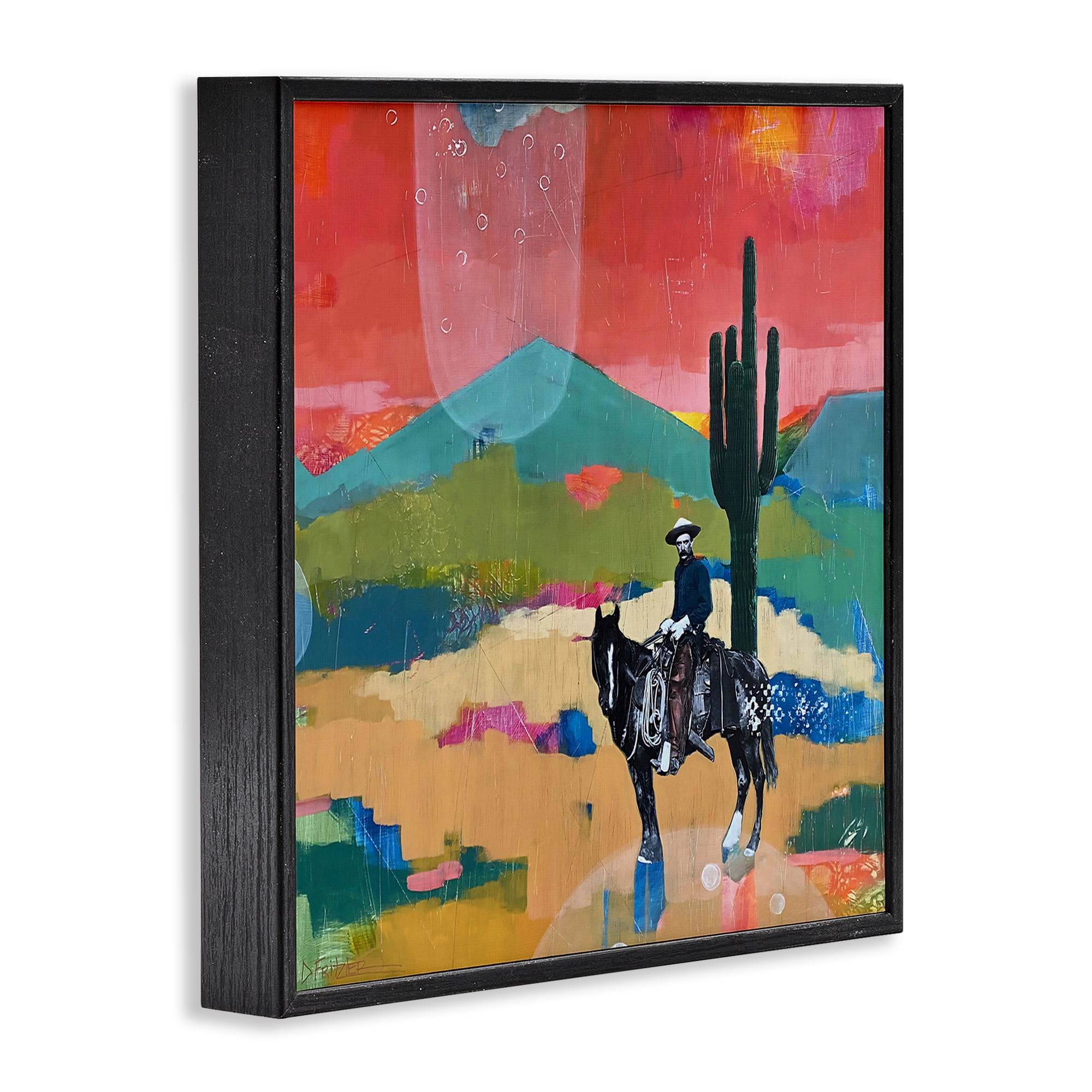 Stupell Industries I Used To Be A Cowboy Black Framed Giclee Art, design by Dianna Fritzler
