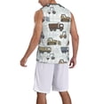 thumbnail image 2 of Naloa Tractor and Dumper Basketball Jersey Reversible Men's Mesh Athletic Sports Shirts Training Practice S-4XL4X-Large, 2 of 6