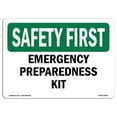 thumbnail image 1 of SignMission OS-SF-A-1218-L-10583 Premier Signal de Sécurité OSHA 12 x 18 Po - Kit de Préparation aux Situations d'Urgence, 1 of 1