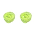 thumbnail image 2 of Jumpingount Bufanda cuadrada Pañuelo de gasa Accesorios de tela Adornos para el cabello Accesorio de fiesta colorido para representaciones verde brillante 60*60cm 2piezas, 2 of 6