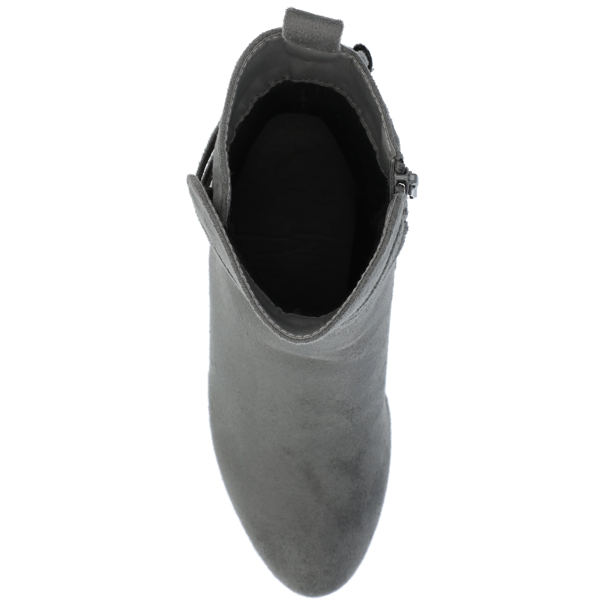 Journee Womens Zuri Inside Zip Block Heel Booties