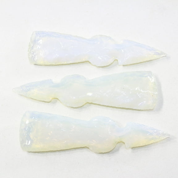 3 Opalite Ornamental Tomahawk Heads #1024  Ax Axe Hatchet