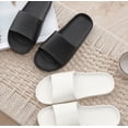 thumbnail image 2 of Sandalias/chanclas de verano antideslizantes para hombre y mujer, ideales para baño, playa o uso informal - Negras - 260 mm, 2 of 3