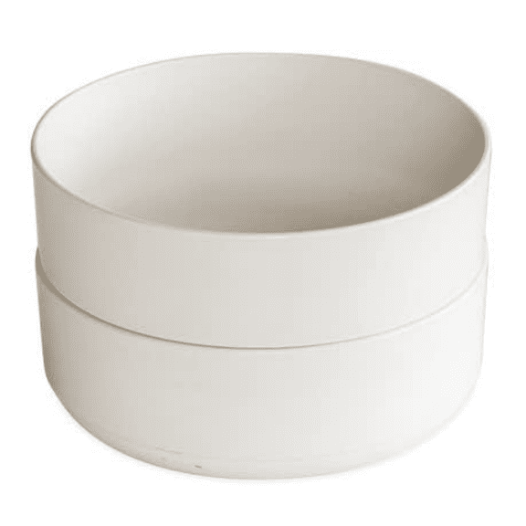 Soup or Salad Bowl, Set of 2, White, Microwave Safe