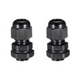 thumbnail image 1 of Unique Bargains 3-6.5mm PG7 Cable Gland Waterproof Plastic Joint Adjustable Locknut 2Pcs, 1 of 6