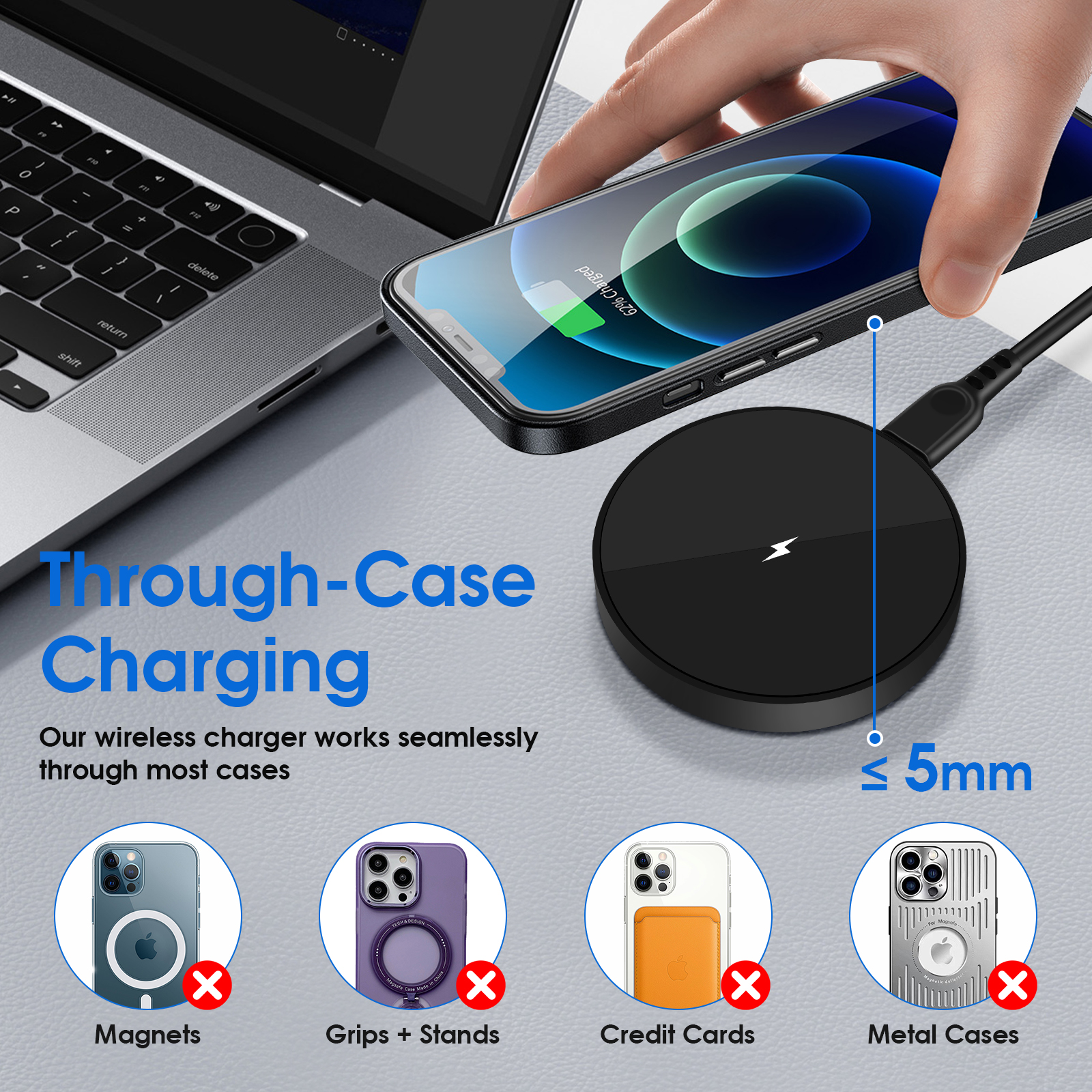 Solpowben 15W Magnetic Wireless Charging Pad photo 6