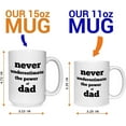 thumbnail image 4 of Never Underestimate The Power Of Dad. Funny Gift Mug For Dad, Fathers Day, Brother, Uncle, Husband,man, Ceramic Novelty Coffee Mugs 11oz, 15oz Mug, Tea Cup, Gift Present Mug For Birthday, 4 of 4