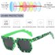 thumbnail image 3 of Thug Life Gafas de Sol 6 Pares Pixel Gafas de Sol Coloridas Thug Life Gafas Gafas de Fiesta Divertidas Gafas de Mosaico Niños Adultos para Halloween Carnaval Cosplay Fiesta, 3 of 5