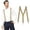 Beige, variant on Men's Adjustable Suspenders with Elastic Straps Y-Back,Hiking Suspenders Under Clothes