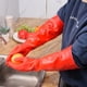 thumbnail image 4 of Guantes de goma para uso doméstico, gruesos y cálidos, con forro polar, resistentes al aceite, resistentes a ácidos y álcalis, guantes de goma con forro polar integrado, 4 of 4