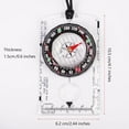 thumbnail image 2 of 4 Pcs Outdoor Compass with Adjustable Declination,Magnifier,Ruler,Scale. Multifunctional Orienteering Waterproof Compass for Map Reading, Navigation, Hiking, 2 of 6