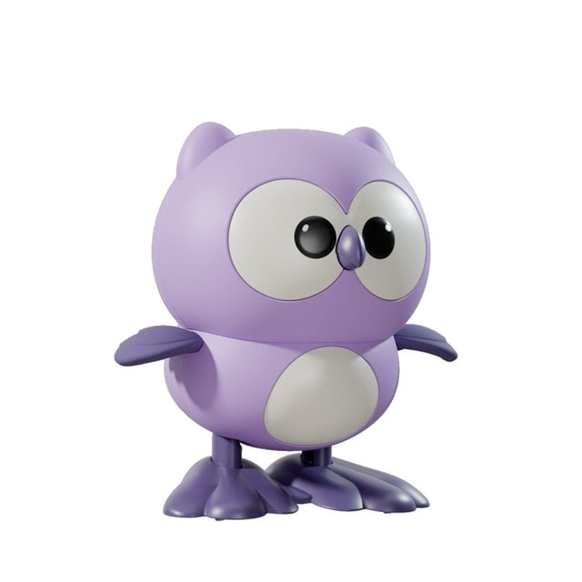 TIELUTT Wind Up Jumping Owl Toy Jumping Clockwork Owl Toy for Children for School Dormitory Outdoor Travel Home 2 Years Old Girl Game for 2 Years Old Girl Fence Mat for Crawling Rattle