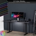 thumbnail image 5 of VIVO Black 71" x 30" Universal Table Top w/ RGB Pad for Sit to Stand Desk Frames, 5 of 9