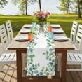 thumbnail image 4 of Table Runners 72 Inches Long Dress Scarves, Sage Green Eucalyptus Farmhouse Kitchen Table Runner, Coffee Tablerunners, Spring Summer Pastoral Leaves 14x72 Inch, 4 of 9