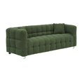 thumbnail image 6 of PORKISS 80" Sofa Couch for Living Room, Comfy Teddy Fleece Extra Deep Seat Couches with 2 Comfortable Pillows, Green, 6 of 8