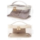 thumbnail image 5 of Bolsa de maquillaje Meiyuuo, grande, transparente, impermeable, color rosa, 5 of 9