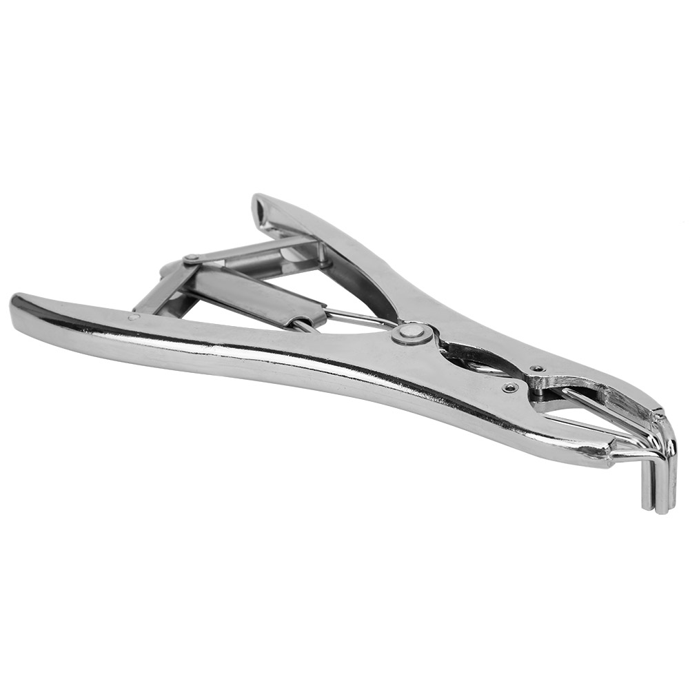 LYUMO Tail Docking Clamp,Pigs Castration Pliers with 100pcs Castrator