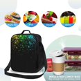 thumbnail image 4 of Naloa Night Rainbow Sparkles Lunch box Lunch bag for men women Large capacity Lunchbox Insulated Lunch bag Lunch box cooler, 4 of 7