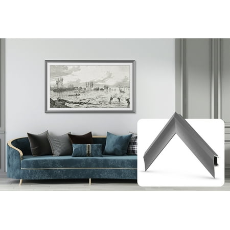 Frame My TV.com - Deco Alloy Prismatic Bezel for Samsung The Frame TV - 75" - Graphite
