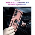 thumbnail image 2 of Entronix for Samsung Galaxy S21 Plus Heavy Duty Case with Rotating Ring Military Grade Protection with Shockproof Kickstand Cover for S21 Plus 5G 6.7 inch (Pink), 2 of 7