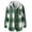 y1064_Green, variant on Womens Flannel Plaid Hooded Shacket Jacket Button Down Long Sleeve Fall Trendy Coats with Pockets, S-2XL
