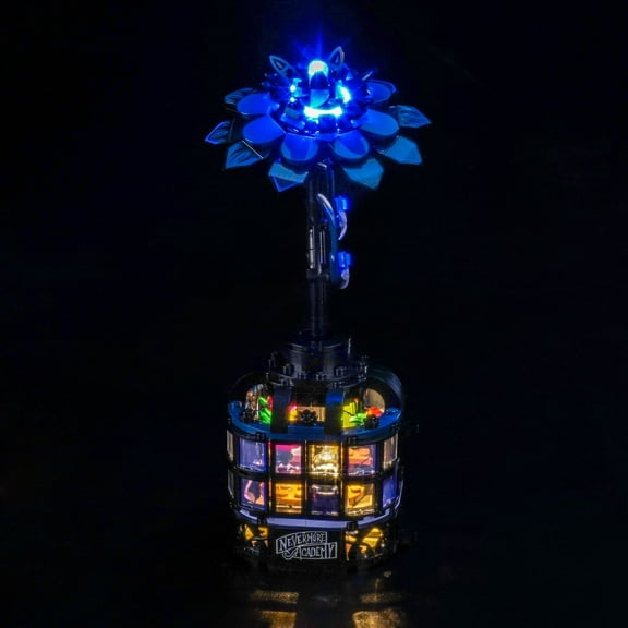QC Ltbrcik Lighting Set For Lego Wednesday Black Dahlia Flower 76784 Building Toy Blocks Set﻿,Only Led Light Kit,Not Include Building Blocks Gift Idea for Birthdays