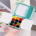 thumbnail image 4 of Watercolor Palette, 24 Empty Paint Palette Box Mini Size with 2 Foldable Palettes,Water Container an, 4 of 5
