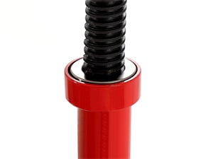 Kojem 2 Ton Under Hoist Tripod Stand for Garages Repair Shops Adjustable Height High Lift Jack Stand 55-5/8" - 79-1/2" Hoist Jack Stand Red Powder Coated Heavy Duty Steel
