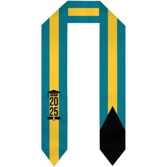 Class of 2025 Bahamas Flag Graduation Stoles Shawls Sash International Study Graduate Scarves