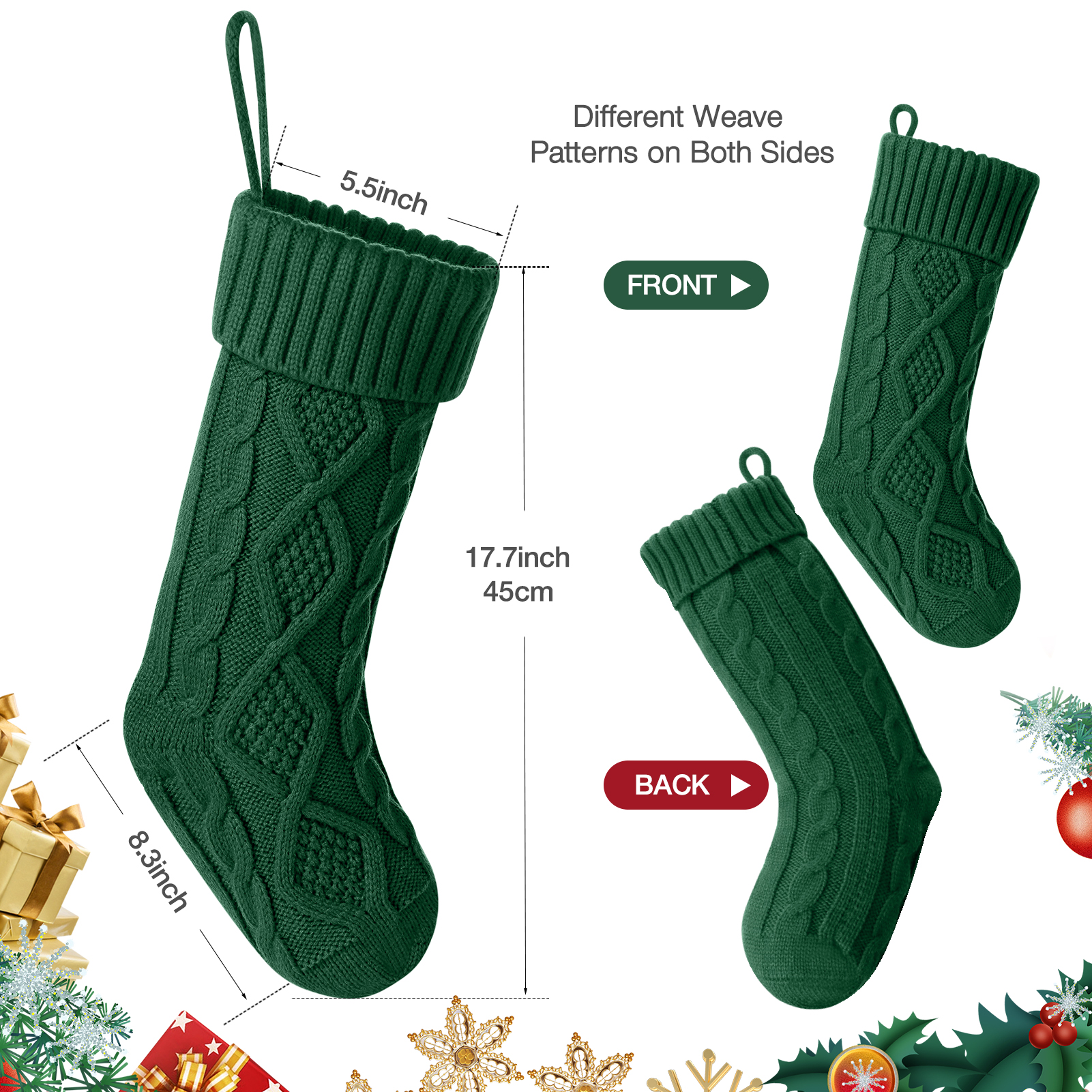 Ayieyill 6-Piece Personalized Christmas Stockings Set photo 4