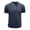 Royal Blue, variant on CIENVNSTG Comfortable Lightweight Basic Mens T-Shirts Waffle Knit Crew Neck 3 Button Solid Color Collarless Short Sleeve Breathable Casual Tops For Summer Daily Outfits White M