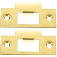 thumbnail image 4 of 2 Pcs Plaque de Gâche Pêne Dormant Acier Inoxydable Couvercle de Trou de Porte Remplisseur de Trou, 4 of 8
