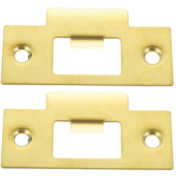 2 Pcs Door Lock Replacement Parts Frame Reinforcement Locks Striker Plates Buckle Box Deadbolt Stainless Steel