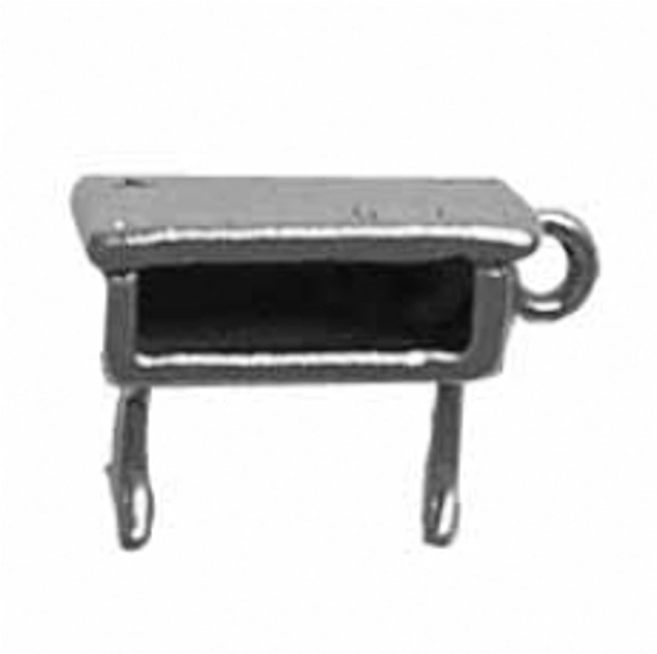 Sterling Silver Womens 1mm Box Chain 3D Upright Piano Pendant Necklace