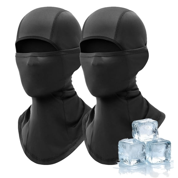 2PCS Sport Summer Balaclava Ski Mask,Cooling Face Cover Lightweight for Men Women UV Protector Unisex Suit for Cycling/Hiking/Fishing/Motor-sport