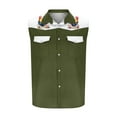 thumbnail image 5 of GERsome Men's Sleeveless Tank Tops Color Block Button Up Shirts Casual Vest T Shirts with Pockets S-3XL, 5 of 5