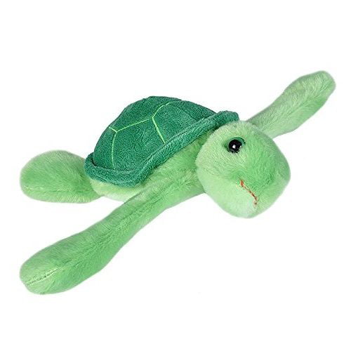 Wild Republic Huggers Sea Turtle, Slap Bracelet, Stuffed Animal, Kids Toys,  8 inches 