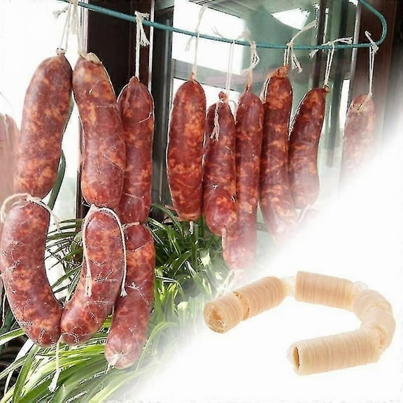 15 Meters X 20mm Dry Collagen Sausage Casing Tube Meat Sausages Casing Maker