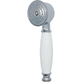 thumbnail image 5 of Full bathroom shower head anti-limestone shower head with white ceramic handle silver shower head, 5 of 5