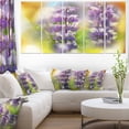 thumbnail image 1 of Beautiful Blue Lupin Flowers - Large Flower Canvas Art Print, 1 of 3