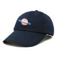 thumbnail image 4 of DALIX Planet Saturn Ball Cap Embroidered Hat in Navy Blue, 4 of 7